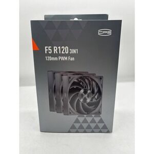 PCCooler F5 R120 3IN1 120mm PWM Fan Black FSR120 BK 3IN1